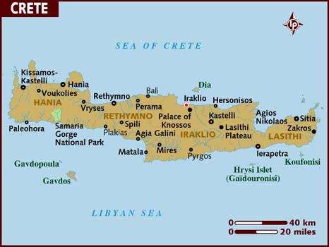 Crete  Map